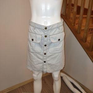 ETIENNE Marcel light colored jean skirt